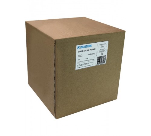 ПМ12-025200 УХЛ4 В, 380В/50Гц, 1з, 25А, нереверсивный, с реле РТТ-131 17,0-23,0А, IP00, пускатель электромагнитный (ЭТ)  ET007027  Электротехник