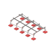 Опорная конструкция для установки оборудования TECHNORAPTOR FOOT 1500х3000 тип 3  KM-TR-F-SSEI-1500-3000-3  КМ - профиль
