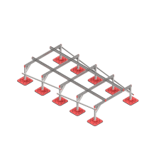 Опорная конструкция для установки оборудования TECHNORAPTOR FOOT 1500х3000 тип 3  KM-TR-F-SSEI-1500-3000-3  КМ - профиль