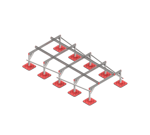 Опорная конструкция для установки оборудования TECHNORAPTOR FOOT 1500х3000 тип 3  KM-TR-F-SSEI-1500-3000-3  КМ - профиль