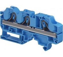 Клемма втычная ZK10-3P-BL синяя - 10 мм?, 3 зажима  1SNK710021R0000  TE