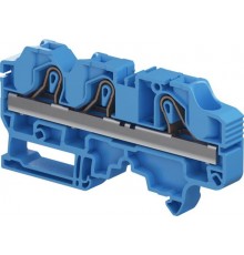 Клемма втычная ZK10-3P-BL синяя - 10 мм?, 3 зажима  1SNK710021R0000  TE