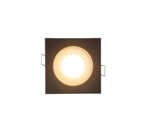 Светильник светодиодный встраиваемый DK3015-BK влагозащищенный IP 44, 50Вт, GU10, черный, алюминий  DK3015-BK  DENKIRS