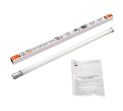 Лампа светодиодная LED 10Вт G13 220В 6500К PLED T8 - 600GL FROST трубчатая  1025326  Jazzway