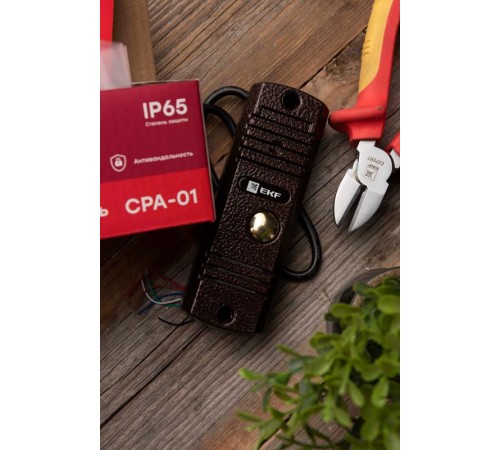 Вызывная аудиопанель CPA-01 медь 2пр. IP65 EKF  int-cpa-01  EKF