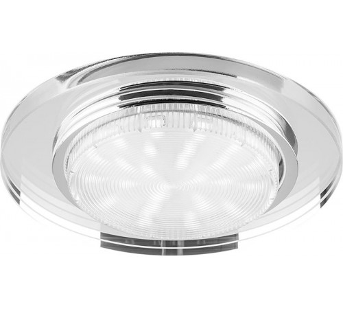 Светильник потолочный встраиваемый под лампу GX53 4060-2 15W 230V GX53, без лампы, прозрачный  20157  FERON