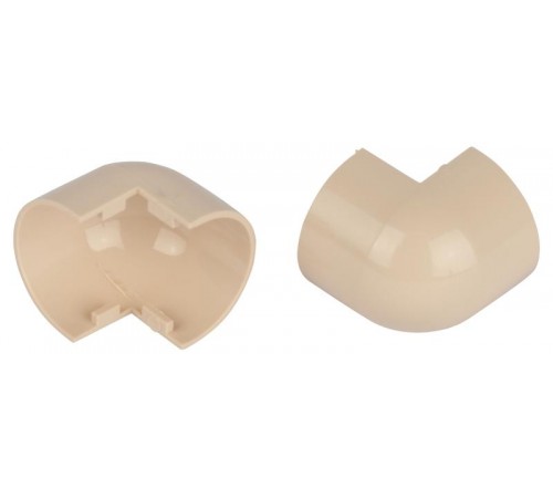 Внешний угол  OC-KK-20-12-B для полукруглого кабель-канала бежевый 20х12мм 2шт/комплект  Б0064931  ЭРА