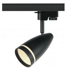 Светильник трековый  TR49 - GU10 BK однофазный под лампу GU10 матовый черный  Б0054162  ЭРА
