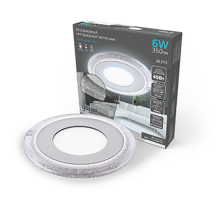 Светильник светодиодный Bubbles BL315 Кругл. 3+3W LED 4000K 350лм103х31ммO80 1/40  BL315  Gauss