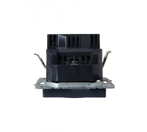 BRITE Розетка с заземлением со шторками 16А с USB A+A 3,1А РЮш10-2-БрМ маренго  BR-R14-16-U21-D31-K35  IEK