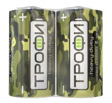 Батарейка солевая (ЭП) R14-2S Классика (24/600/9600) (C)   Б0023145  ТРОФИ