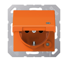SCHUKO-розетка  с крышкой  AS1520BFKLKOO Jung