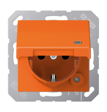 SCHUKO-розетка  с крышкой  AS1520BFKLKOO Jung