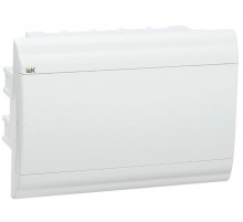 Корпус пластиковый встраиваемый на 12 модулей ЩРВ-П-12 IP41 (210х306х102мм) PRIME белая дверь  MKP82-V-12-WD-41-10  IEK