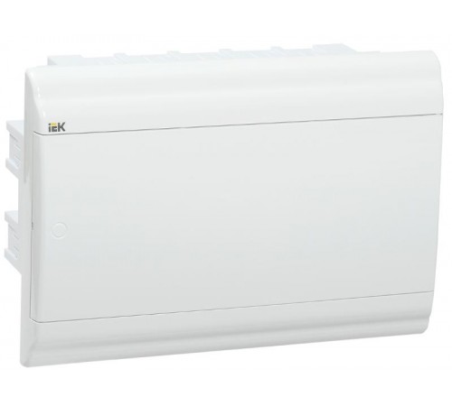 Корпус пластиковый встраиваемый на 12 модулей ЩРВ-П-12 IP41 (210х306х102мм) PRIME белая дверь  MKP82-V-12-WD-41-10  IEK