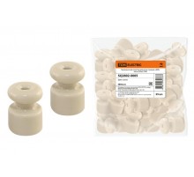 Керамический изолятор для ретро провода  "ЭКО" сосна (25шт)  SQ2802-0005  TDM