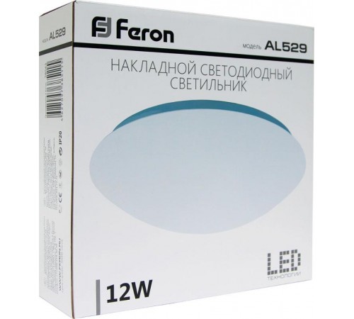 Светильник светодиодный декоративный бытовой AL529, 12W, 650Lm, 4000K  28712  FERON