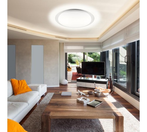 Светильник светодиодный управляемый с кантом и пультом 70W, Max. 5300Lum, 3000К-6500K, IP20, AL5000 STARLIGHT  41584  FERON