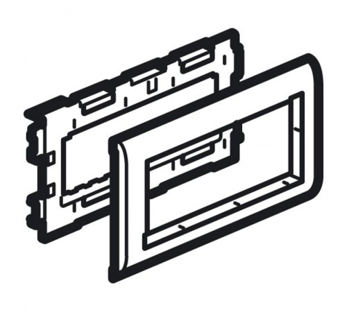 Суппорт Mosaic - 6 модулей - для кабель-каналов Metra 160x50  638088  Legrand