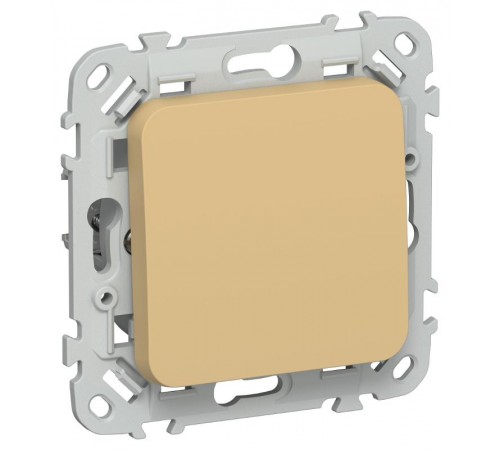 FLITE Выключатель 1-клавишный кнопочный 10А ВС11-2-0-ФлШм шамуа  FI-V14-0-10-1-K89  IEK