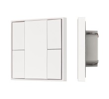 INTELLIGENT ARLIGHT Кнопочная панель KNX-301-22-4-SH-IN White (BUS, Frame) (IARL, IP20 Пластик, 3 года)  037722  Arlight