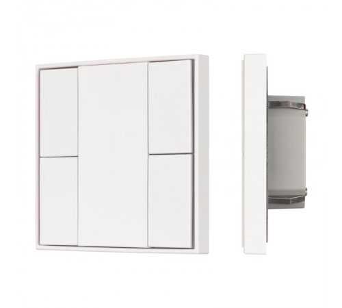 INTELLIGENT ARLIGHT Кнопочная панель KNX-301-22-4-SH-IN White (BUS, Frame) (IARL, IP20 Пластик, 3 года)  037722  Arlight