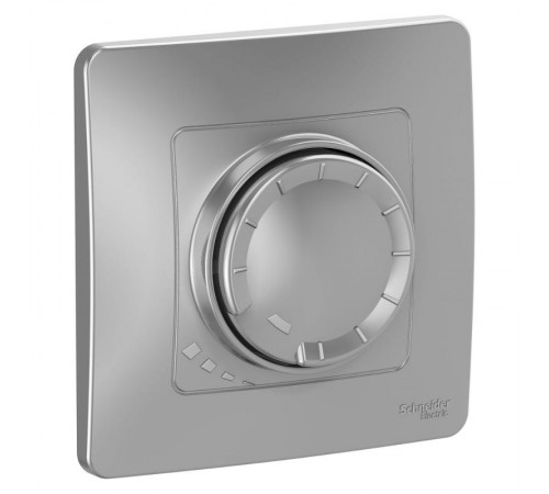 Blanca Алюминий С/У Светорегулятор (диммер) поворотно-нажимной 400Вт  BLNSS040013  SE