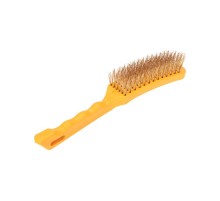 Щетка по металлу с пластиковой ручкой 6 ряд. 260 мм  KR-91-1237  Kranz