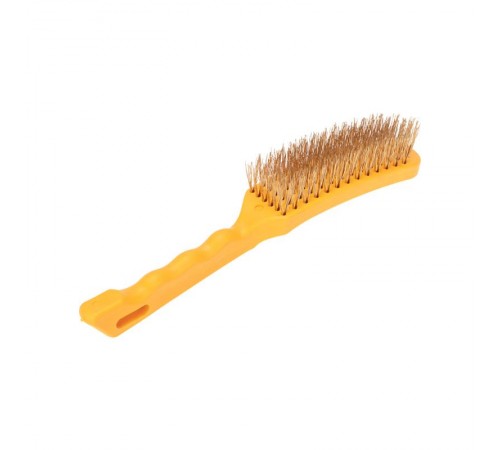 Щетка по металлу с пластиковой ручкой 6 ряд. 260 мм  KR-91-1237  Kranz