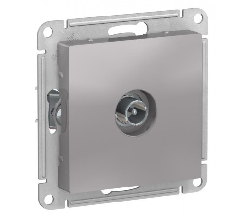 AtlasDesign Алюминий Розетка TV проходная 4DB, механизм  ATN000392  SE