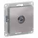 AtlasDesign Алюминий Розетка TV проходная 4DB, механизм  ATN000392  SE