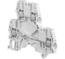 Клемма ZS4-D2 винтовая 4мм.кв., двухуровневая, Серая  1SNK505210R0000  TE