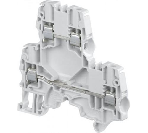 Клемма ZS4-D2 винтовая 4мм.кв., двухуровневая, Серая  1SNK505210R0000  TE