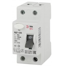 Выключатель дифференциальный (УЗО) ВД1-63S Селективное 1P+N 50A 100mA NO-902-151 ЭРА Pro  Б0036856  ЭРА