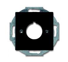 Плата центральная (накладка) с суппортом для командно-сигнальных приборов D=22.5 мм, future, черный бархат  1724-0-4301   2CKA001724A4301  ABB