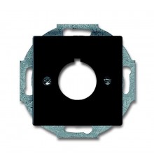 Плата центральная (накладка) с суппортом для командно-сигнальных приборов D=22.5 мм, future, черный бархат  1724-0-4301   2CKA001724A4301  ABB