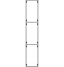 Панель с защитым пластроном и дин-рейкой  1B5A  ABB