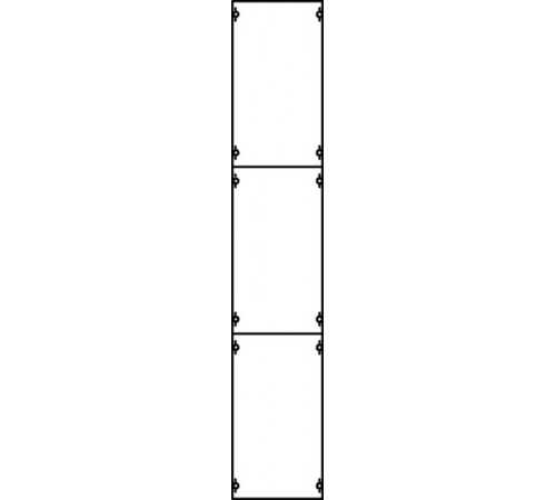 Панель с защитым пластроном и дин-рейкой  1B5A  ABB