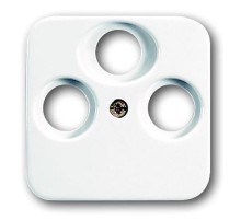 Накладка (центральная плата) для TV-R-SAT розетки, серия Reflex SI, цвет альпийский белый  1724-0-4330   2CKA001724A4330  ABB