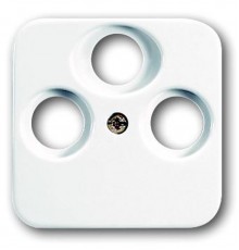 Накладка (центральная плата) для TV-R-SAT розетки, серия Reflex SI, цвет альпийский белый  1724-0-4330   2CKA001724A4330  ABB