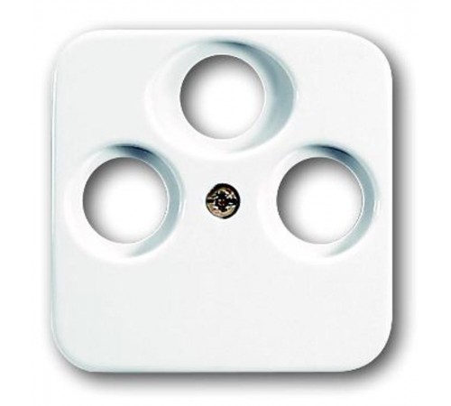 Накладка (центральная плата) для TV-R-SAT розетки, серия Reflex SI, цвет альпийский белый  1724-0-4330   2CKA001724A4330  ABB