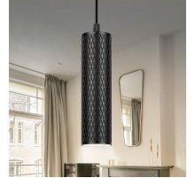 Светильник подвесной (подвес) PL20 BK MR16 GU10 потолочный цилиндр черный  Б0058500  ЭРА