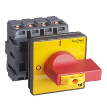Выключатель-Разъединитель 4P 40A IP20 с красной рукояткой на дверцу 4 винта 1 замок  MSD40460R  SE