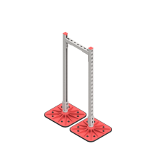 Опорная конструкция для гор. прямоуг. воздуховодов  TECHNORAPTOR FOOT 350х1000  KM-TR-F-SSHRAD-350-1000  КМ - профиль