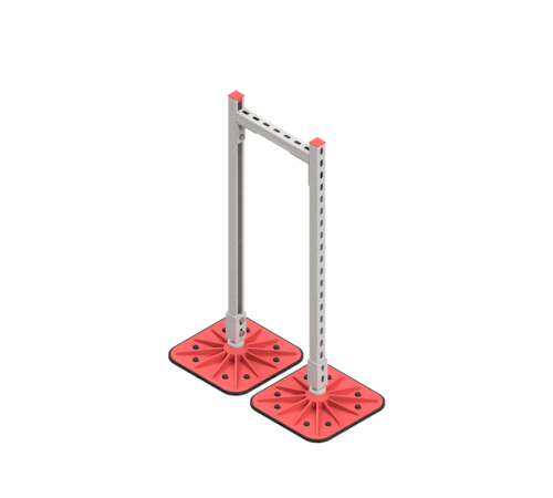 Опорная конструкция для гор. прямоуг. воздуховодов  TECHNORAPTOR FOOT 350х1000  KM-TR-F-SSHRAD-350-1000  КМ - профиль