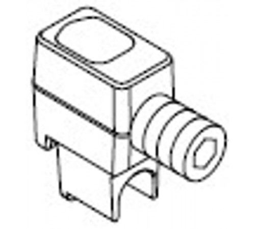 DRX 125 HP Комплект из 4 штук торцевых зажимов большой емкости 4П  669319  Legrand