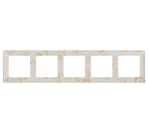 Valena LIFE Ампир бежевый Рамка 5-ая  754115  Legrand