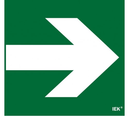 Этикетка самокл. 310х280мм "Направляющая стрелка"   LPC10-1-31-28-STR  IEK