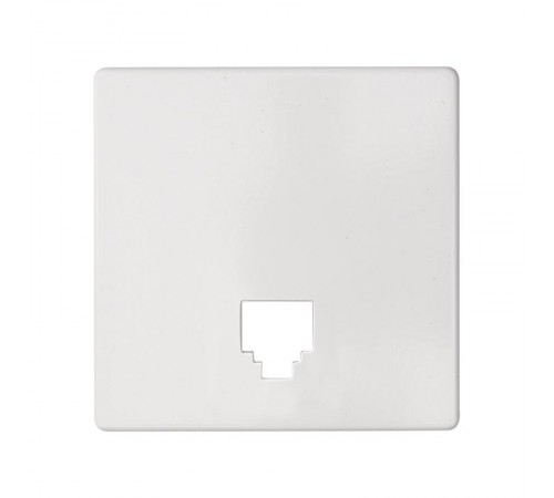Накладка для телефонной розетки белого матового цвета S82 Concept  8200062-090  Simon