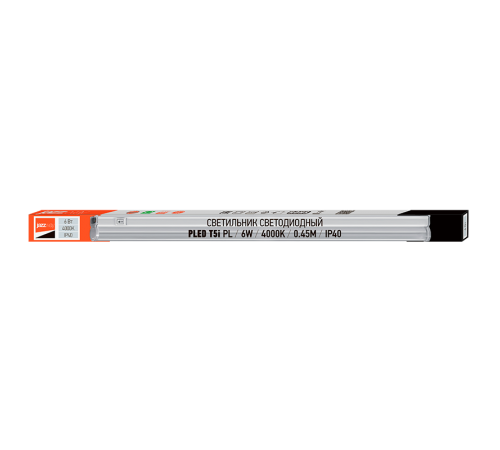 Светильник светодиодный линейный ДПО PLED T5i PL 450 6Вт 4000К IP40 опал  2850607  Jazzway